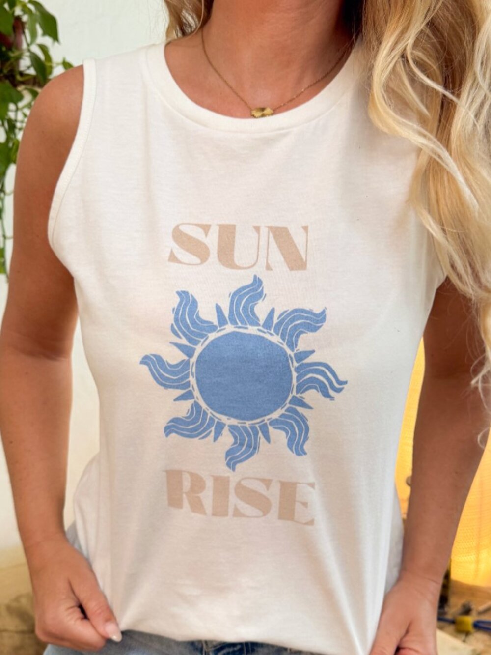 Beachly - Sunrise Tank - Cream